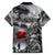 Black ANZAC Day The Battle of Lone Pine Family Matching Short Sleeve Bodycon Dress and Hawaiian Shirt Kiwi-Kangaroo Soldier Lest We Forget