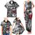 Black ANZAC Day The Battle of Lone Pine Family Matching Tank Maxi Dress and Hawaiian Shirt Kiwi-Kangaroo Soldier Lest We Forget