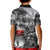 Black ANZAC Day The Battle of Lone Pine Kid Polo Shirt Kiwi-Kangaroo Soldier Lest We Forget