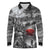 Black ANZAC Day The Battle of Lone Pine Long Sleeve Polo Shirt Kiwi-Kangaroo Soldier Lest We Forget