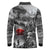Black ANZAC Day The Battle of Lone Pine Long Sleeve Polo Shirt Kiwi-Kangaroo Soldier Lest We Forget