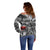 Black ANZAC Day The Battle of Lone Pine Off Shoulder Sweater Kiwi-Kangaroo Soldier Lest We Forget
