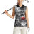 Black ANZAC Day The Battle of Lone Pine Women Sleeveless Polo Shirt Kiwi-Kangaroo Soldier Lest We Forget