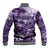 Purple ANZAC Day The Battle of Lone Pine Baseball Jacket Kiwi-Kangaroo Soldier Lest We Forget