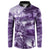 Purple ANZAC Day The Battle of Lone Pine Button Sweatshirt Kiwi-Kangaroo Soldier Lest We Forget