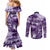 Purple ANZAC Day The Battle of Lone Pine Couples Matching Mermaid Dress and Long Sleeve Button Shirt Kiwi-Kangaroo Soldier Lest We Forget