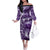 Purple ANZAC Day The Battle of Lone Pine Family Matching Off The Shoulder Long Sleeve Dress and Hawaiian Shirt Kiwi-Kangaroo Soldier Lest We Forget
