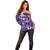 Purple ANZAC Day The Battle of Lone Pine Off Shoulder Sweater Kiwi-Kangaroo Soldier Lest We Forget