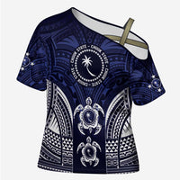 FSM Chuuk States Cross Shoulder Shirt Micronesia Six 9 One Polynesian Tribal Pattern - Polynesian Pride