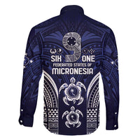 FSM Chuuk States Family Matching Off Shoulder Short Dress and Hawaiian Shirt Micronesia Six 9 One Polynesian Tribal Pattern LT9 - Polynesian Pride