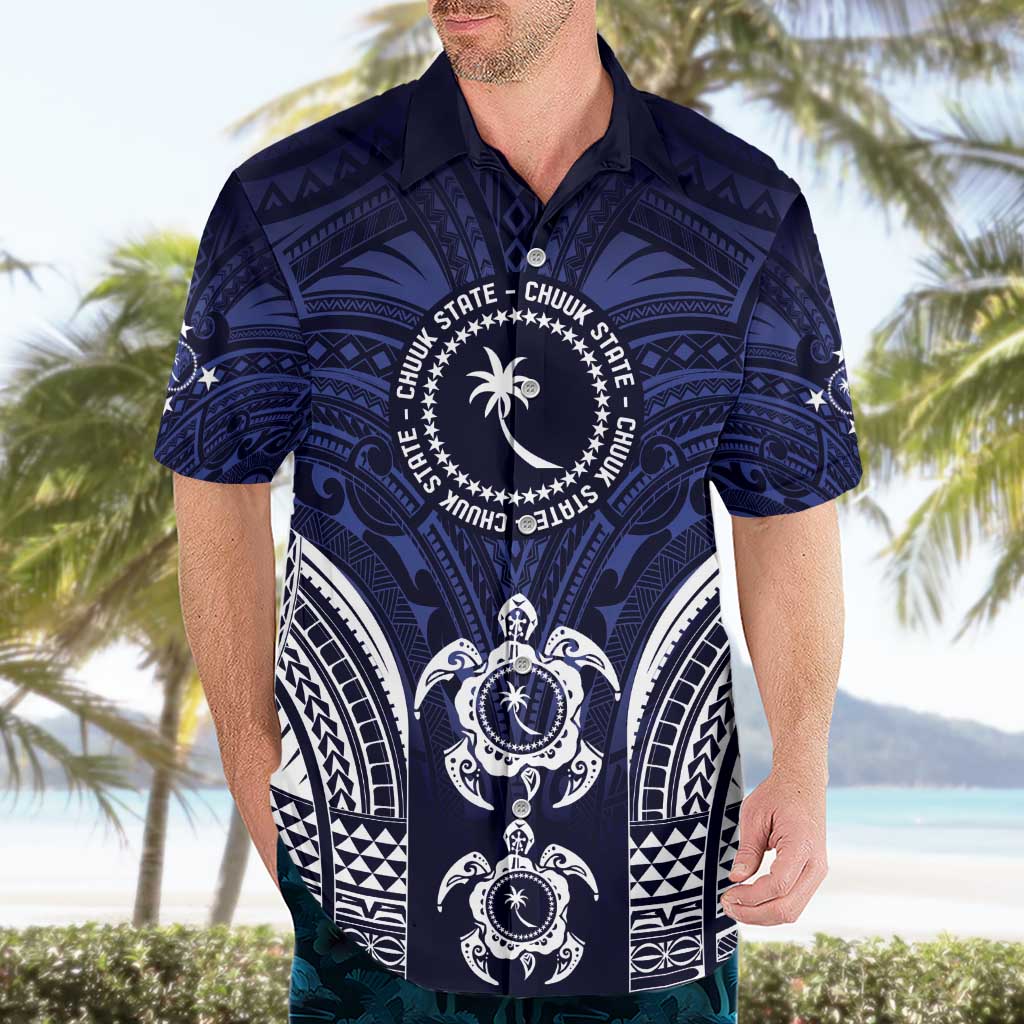 FSM Chuuk States Hawaiian Shirt Micronesia Six 9 One Polynesian Tribal Pattern