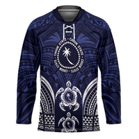 FSM Chuuk States Hockey Jersey Micronesia Six 9 One Polynesian Tribal Pattern - Polynesian Pride