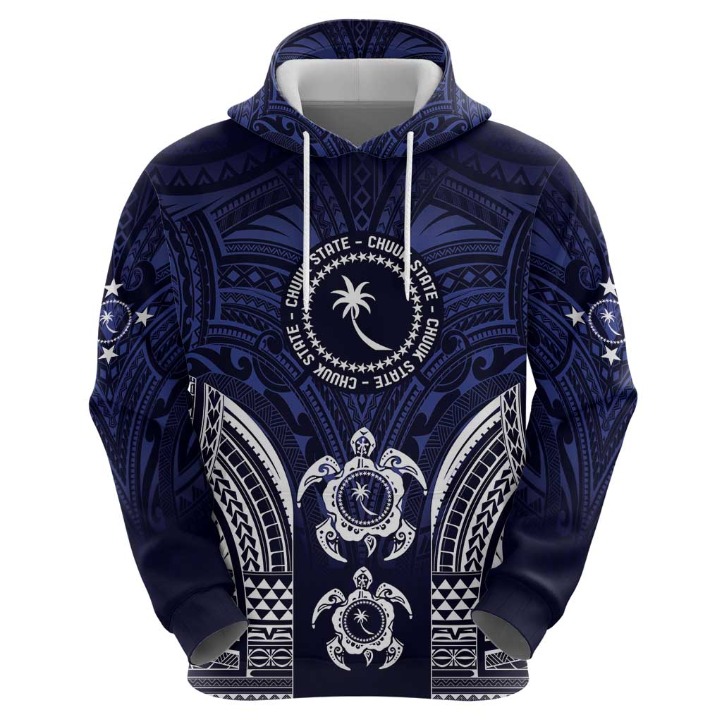 FSM Chuuk States Hoodie Micronesia Six 9 One Polynesian Tribal Pattern