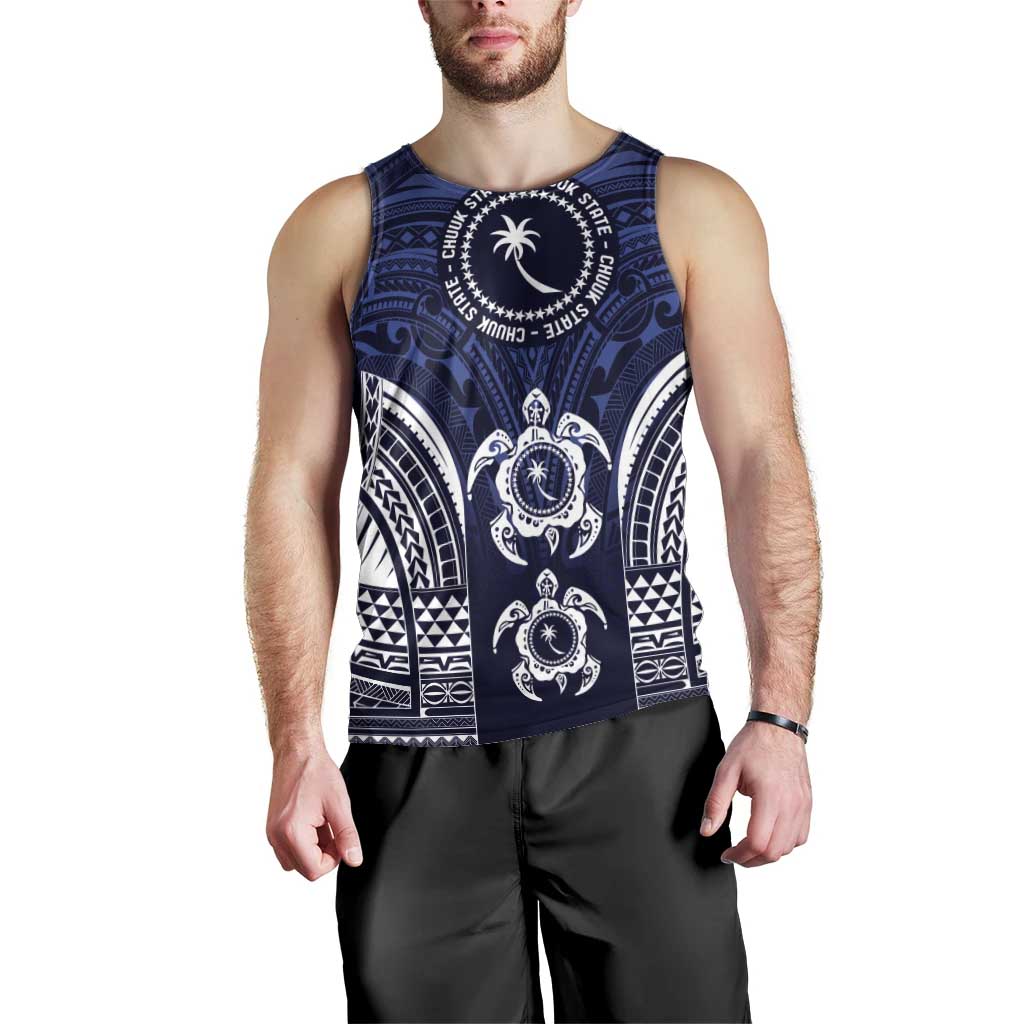 FSM Chuuk States Men Tank Top Micronesia Six 9 One Polynesian Tribal Pattern