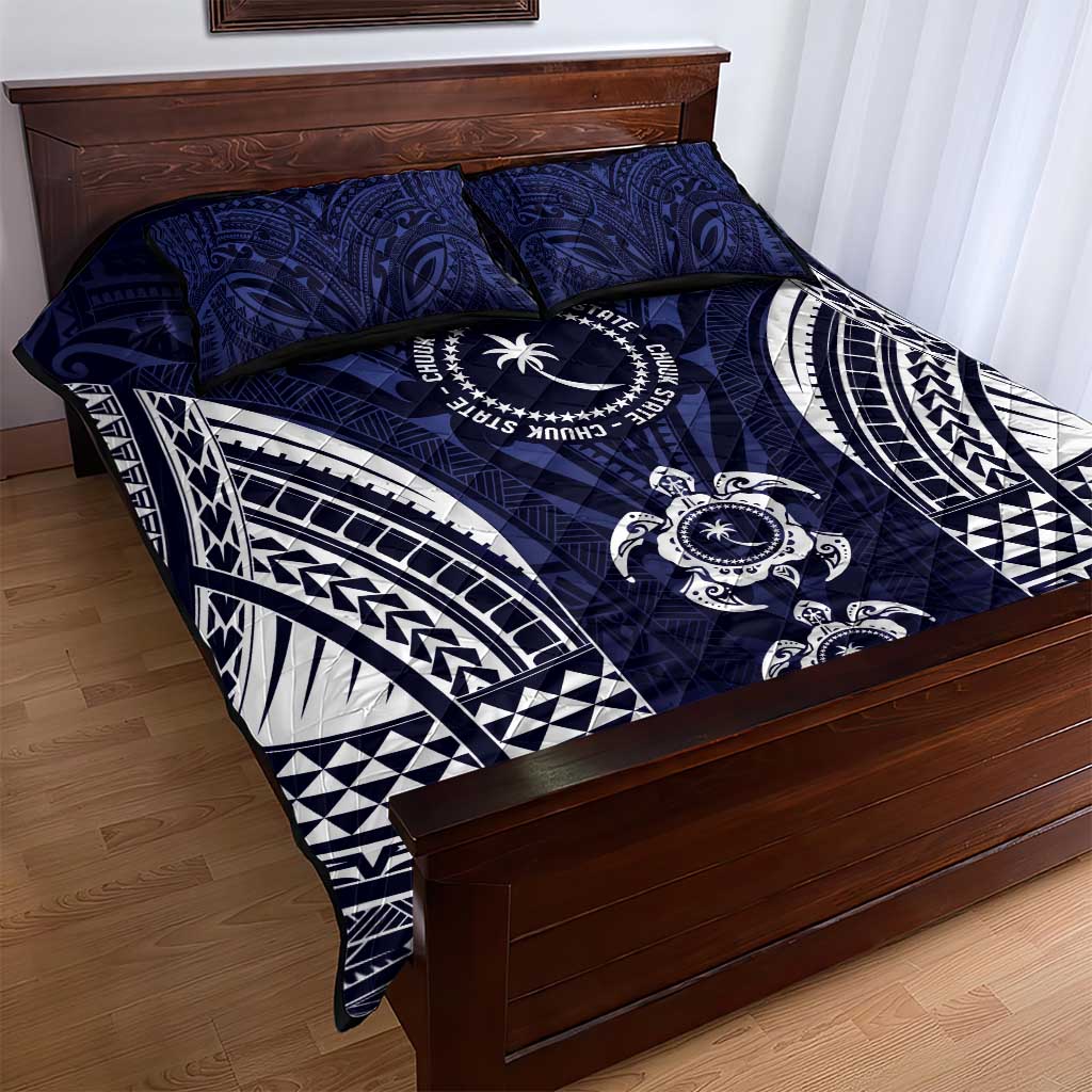 FSM Chuuk States Quilt Bed Set Micronesia Six 9 One Polynesian Tribal Pattern