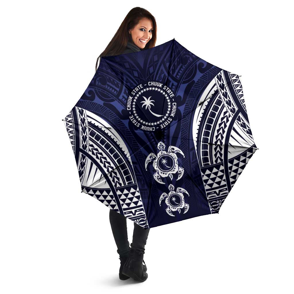 FSM Chuuk States Umbrella Micronesia Six 9 One Polynesian Tribal Pattern - Polynesian Pride