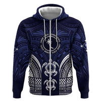 FSM Chuuk States Zip Hoodie Micronesia Six 9 One Polynesian Tribal Pattern LT9 Zip Hoodie Blue - Polynesian Pride