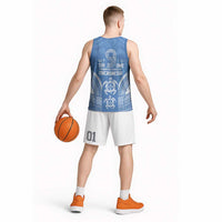 FSM Kosrae States Basketball Jersey Micronesia Six 9 One Polynesian Tribal Pattern - Polynesian Pride