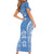 FSM Kosrae States Family Matching Short Sleeve Bodycon Dress and Hawaiian Shirt Micronesia Six 9 One Polynesian Tribal Pattern