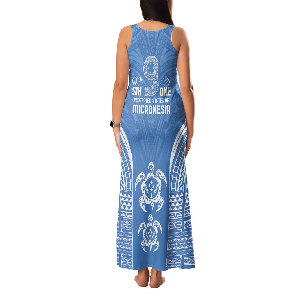 FSM Kosrae States Family Matching Tank Maxi Dress and Hawaiian Shirt Micronesia Six 9 One Polynesian Tribal Pattern