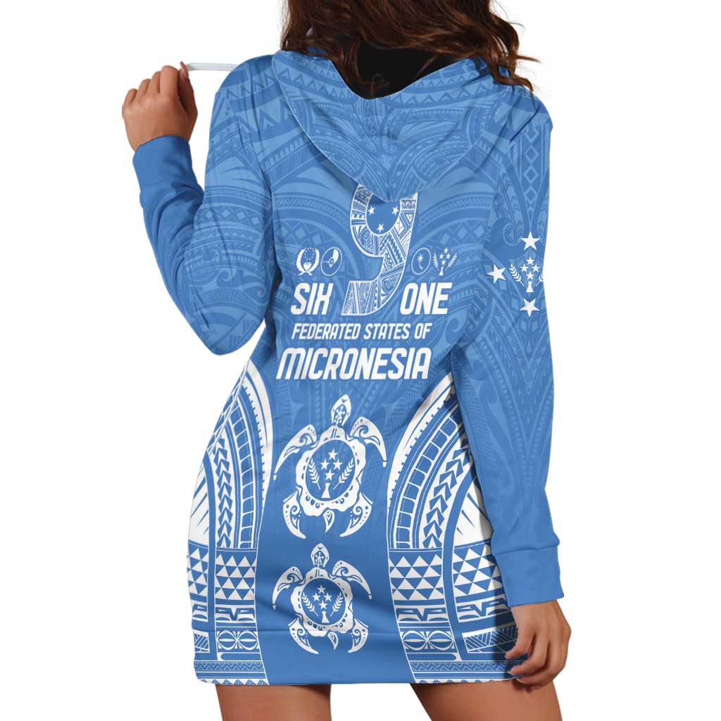 FSM Kosrae States Hoodie Dress Micronesia Six 9 One Polynesian Tribal Pattern