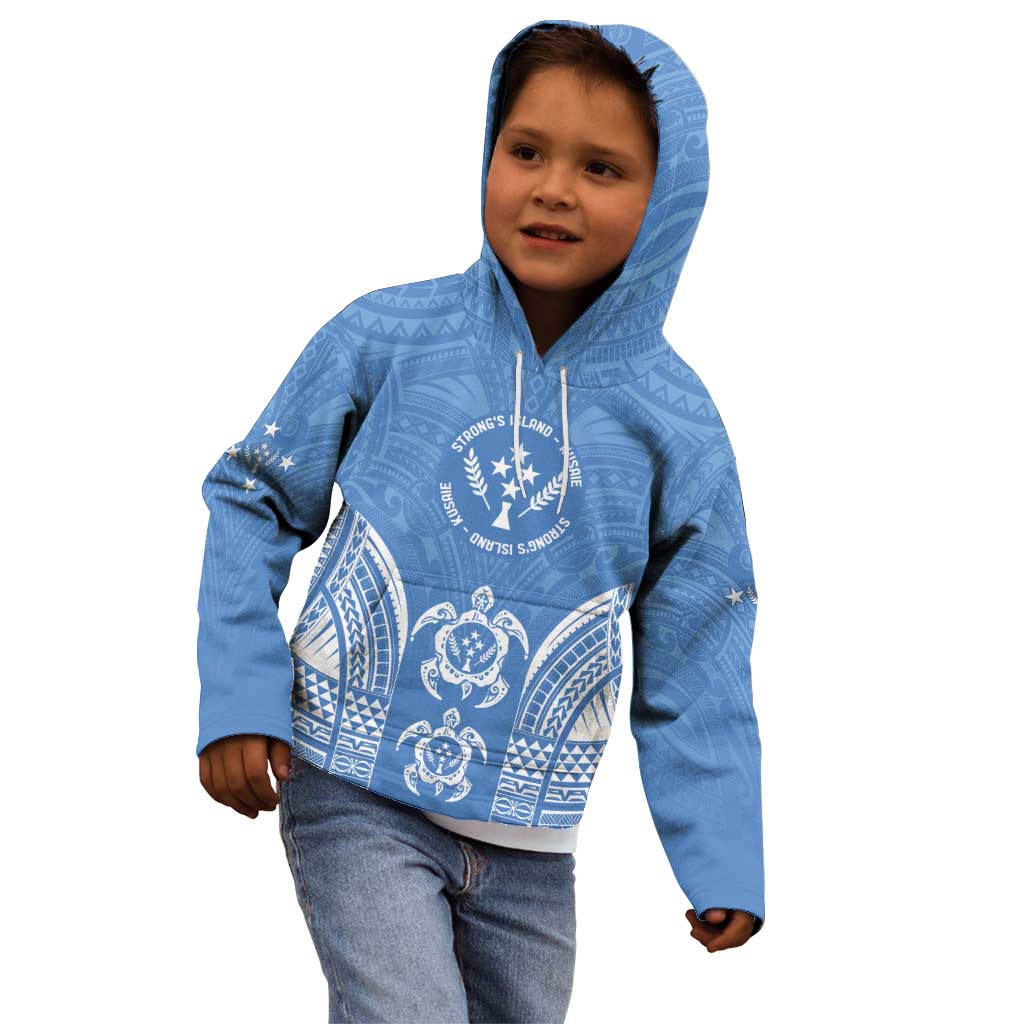FSM Kosrae States Kid Hoodie Micronesia Six 9 One Polynesian Tribal Pattern
