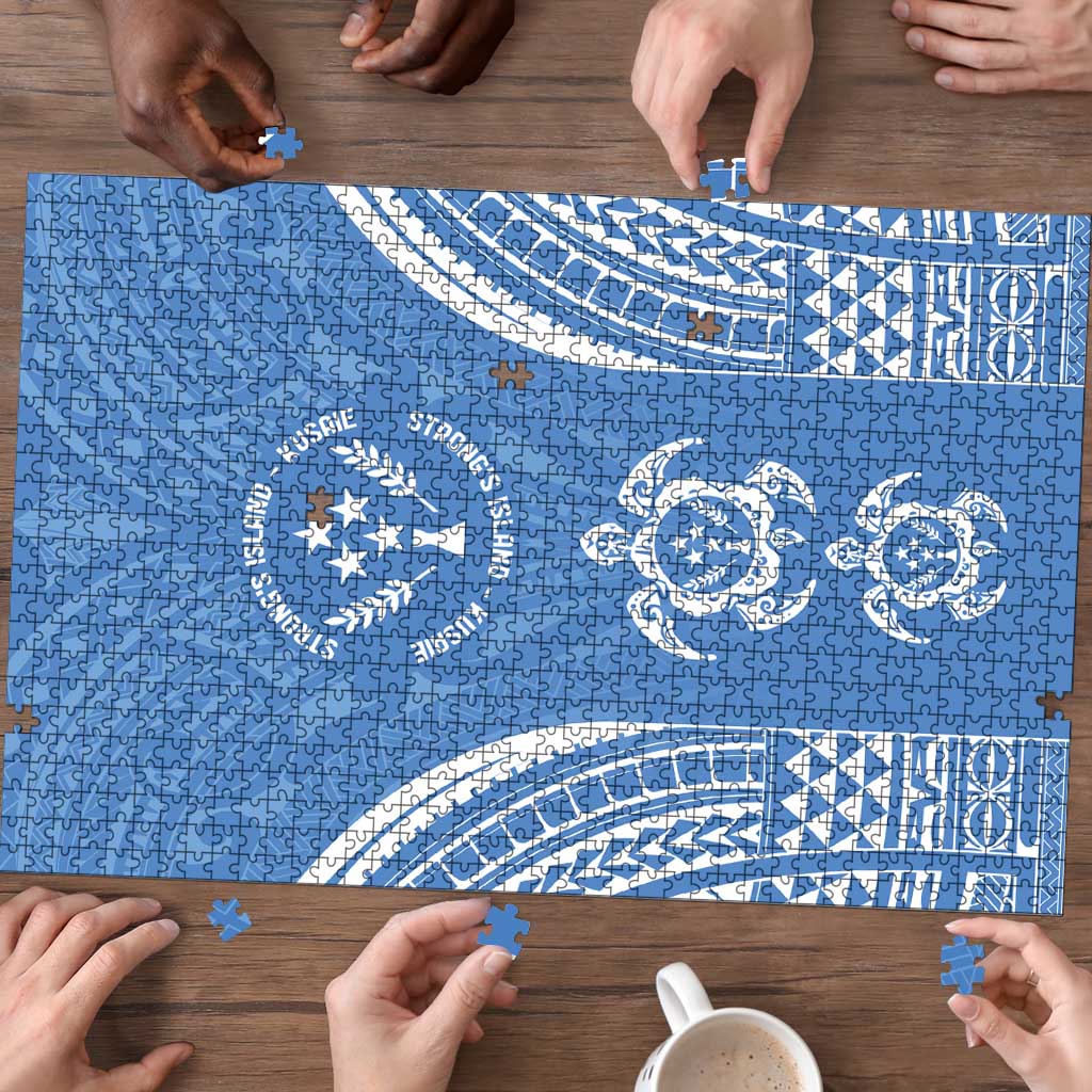 FSM Kosrae States Puzzle Micronesia Six 9 One Polynesian Tribal Pattern LT9 - Polynesian Pride
