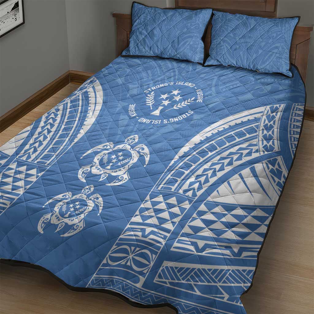 FSM Kosrae States Quilt Bed Set Micronesia Six 9 One Polynesian Tribal Pattern