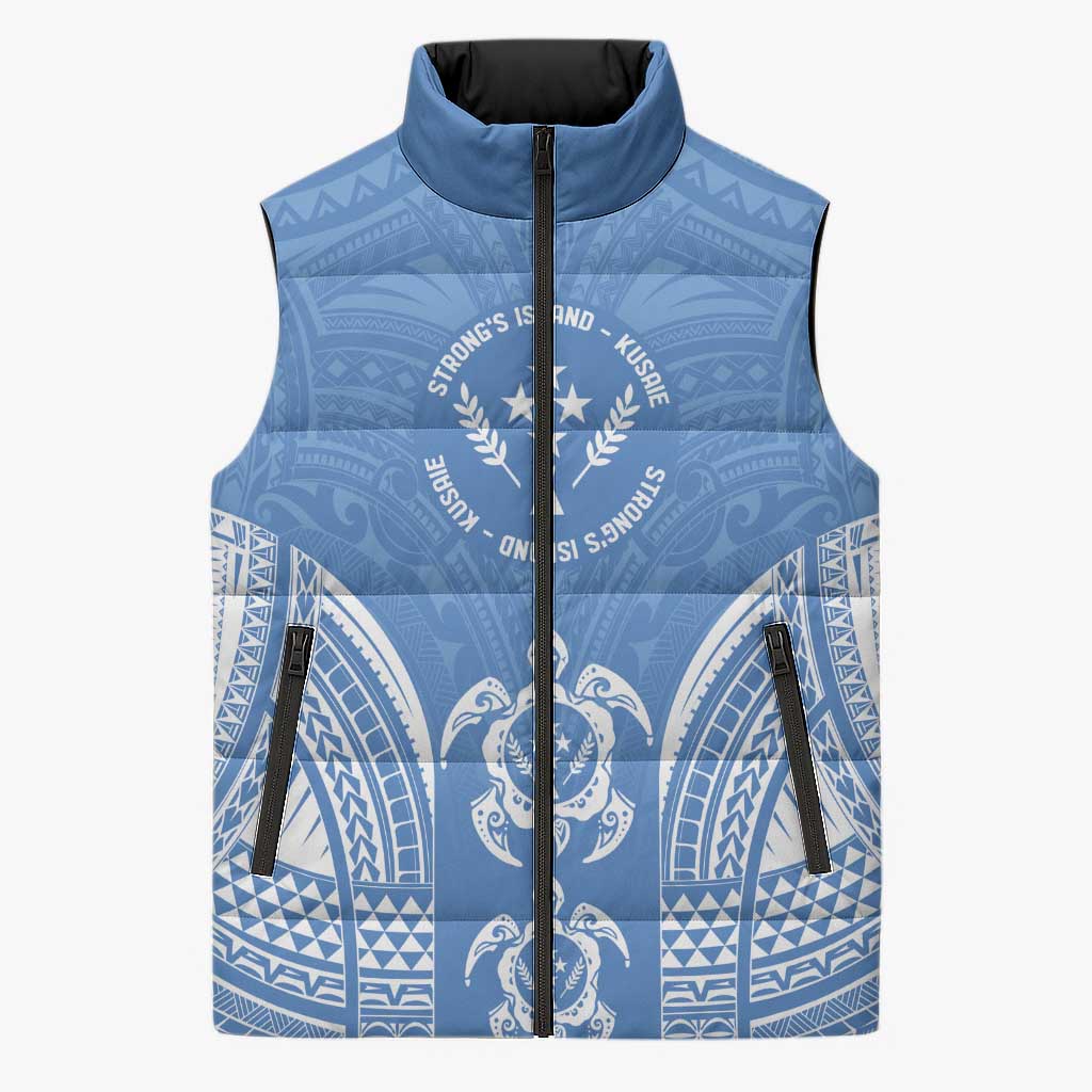 FSM Kosrae States Sleeveless Puffer Jacket Micronesia Six 9 One Polynesian Tribal Pattern - Polynesian Pride