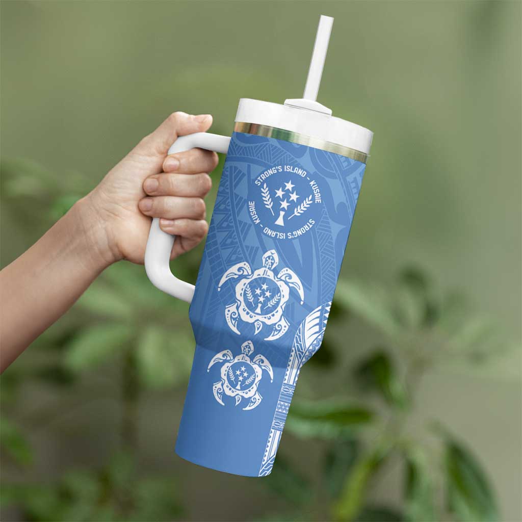 FSM Kosrae States Tumbler With Handle Micronesia Six 9 One Polynesian Tribal Pattern