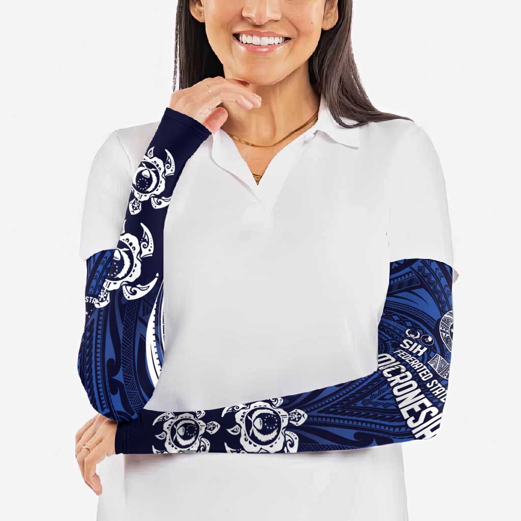 FSM Pohnpei States Arm Sleeves Micronesia Six 9 One Polynesian Tribal Pattern - Polynesian Pride