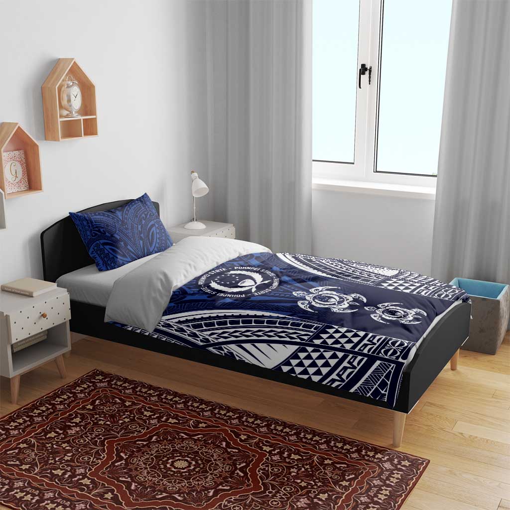 FSM Pohnpei States Bedding Set Micronesia Six 9 One Polynesian Tribal Pattern