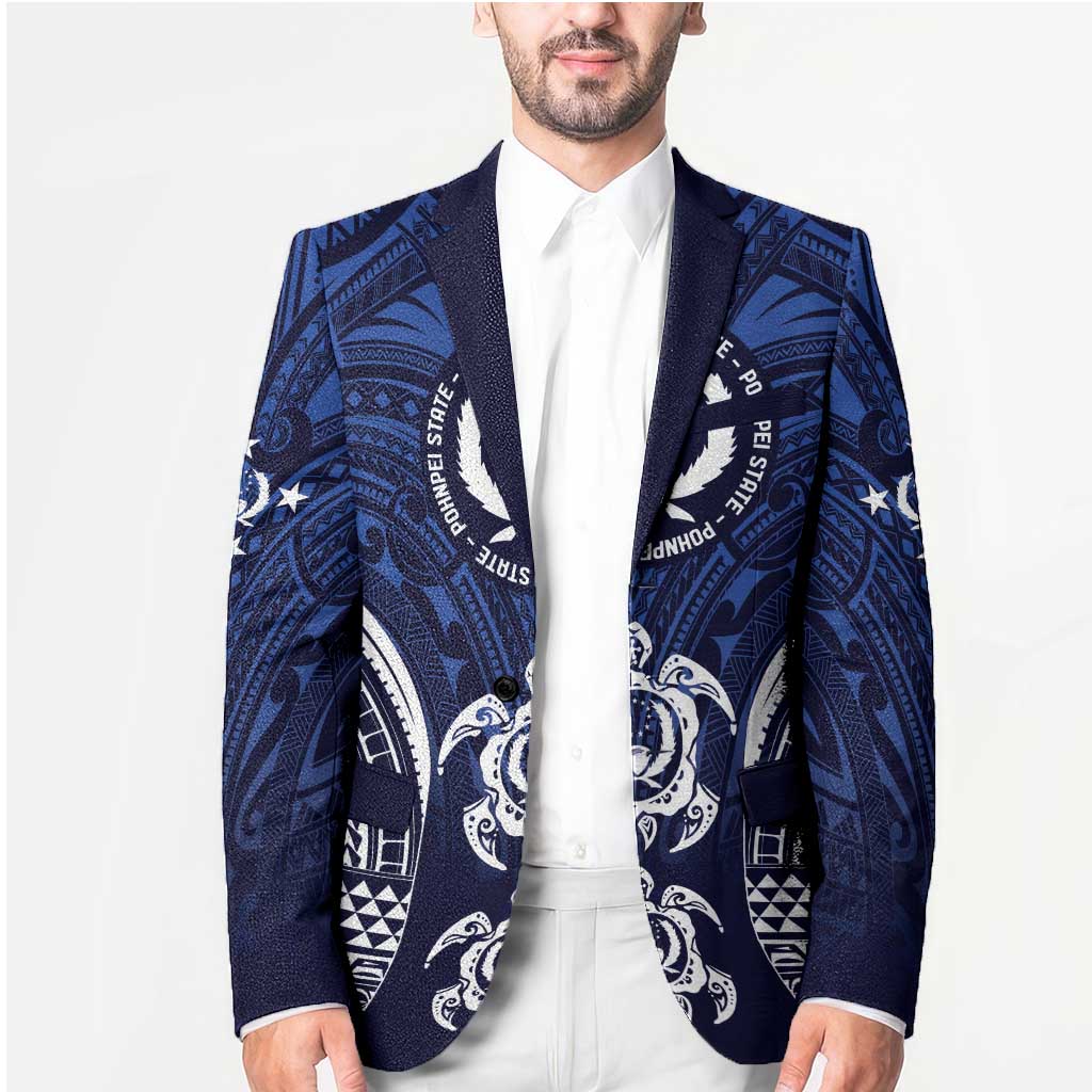 FSM Pohnpei States Blazer Micronesia Six 9 One Polynesian Tribal Pattern - Polynesian Pride