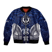 FSM Pohnpei States Bomber Jacket Micronesia Six 9 One Polynesian Tribal Pattern