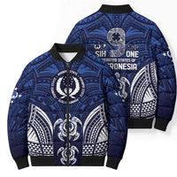 FSM Pohnpei States Bomber Puffer Jacket Micronesia Six 9 One Polynesian Tribal Pattern - Polynesian Pride