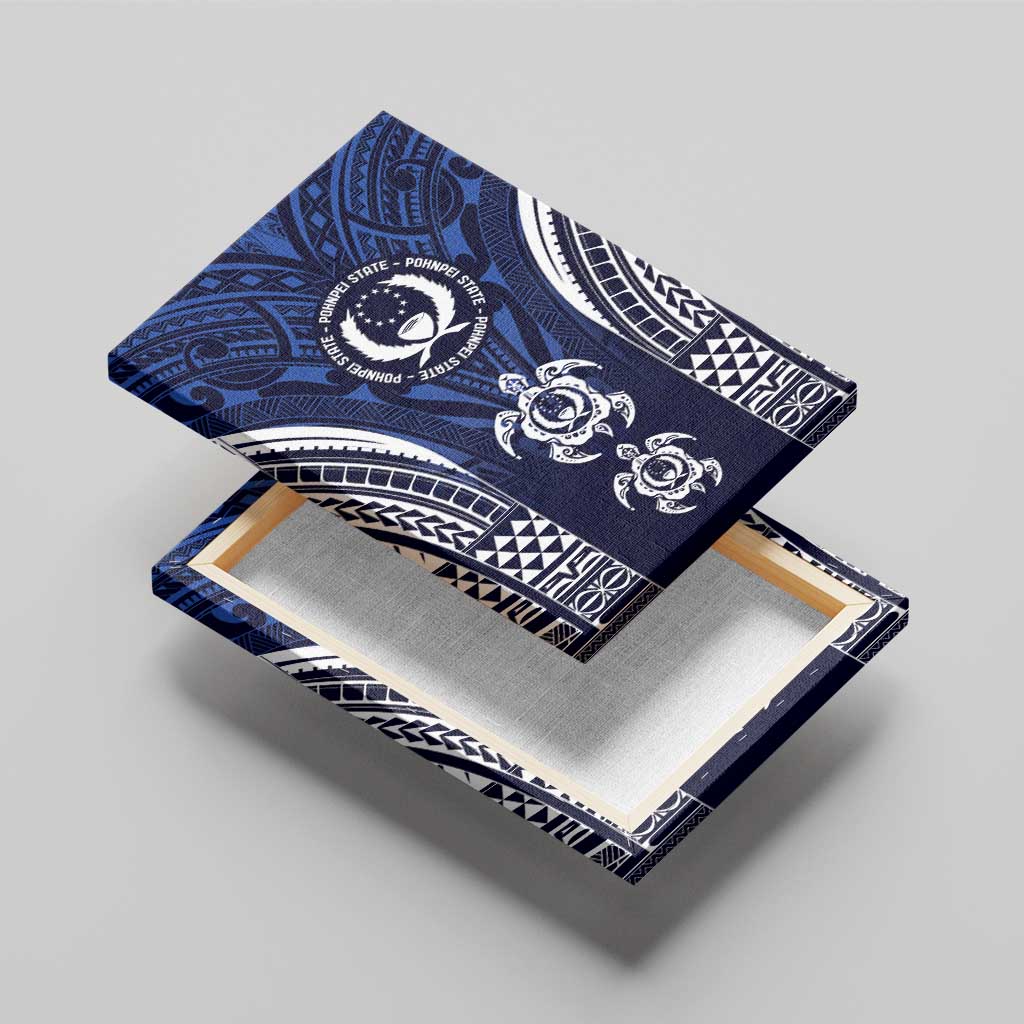 FSM Pohnpei States Canvas Wall Art Micronesia Six 9 One Polynesian Tribal Pattern