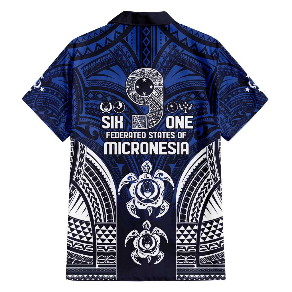 FSM Pohnpei States Family Matching Puletasi and Hawaiian Shirt Micronesia Six 9 One Polynesian Tribal Pattern