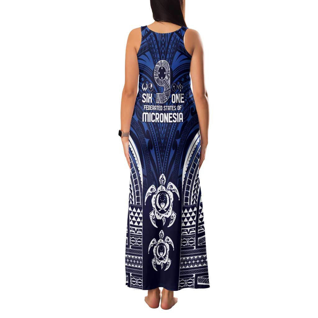 FSM Pohnpei States Family Matching Tank Maxi Dress and Hawaiian Shirt Micronesia Six 9 One Polynesian Tribal Pattern