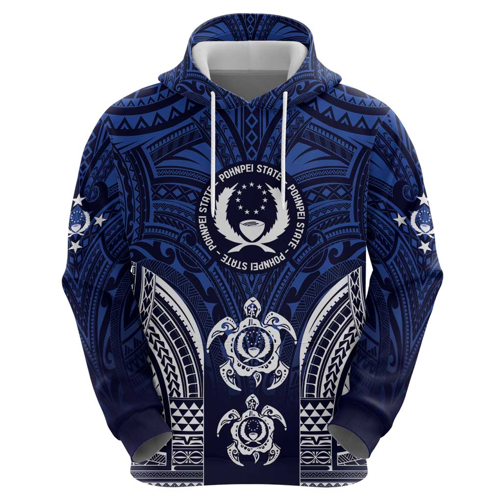 FSM Pohnpei States Hoodie Micronesia Six 9 One Polynesian Tribal Pattern