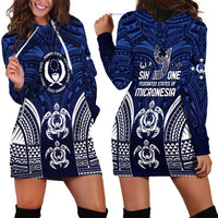 FSM Pohnpei States Hoodie Dress Micronesia Six 9 One Polynesian Tribal Pattern