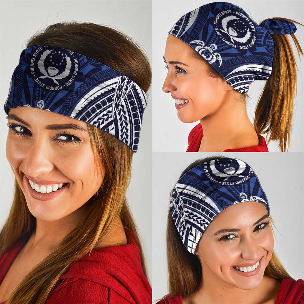 FSM Pohnpei States Neck Gaiter Micronesia Six 9 One Polynesian Tribal Pattern - Polynesian Pride