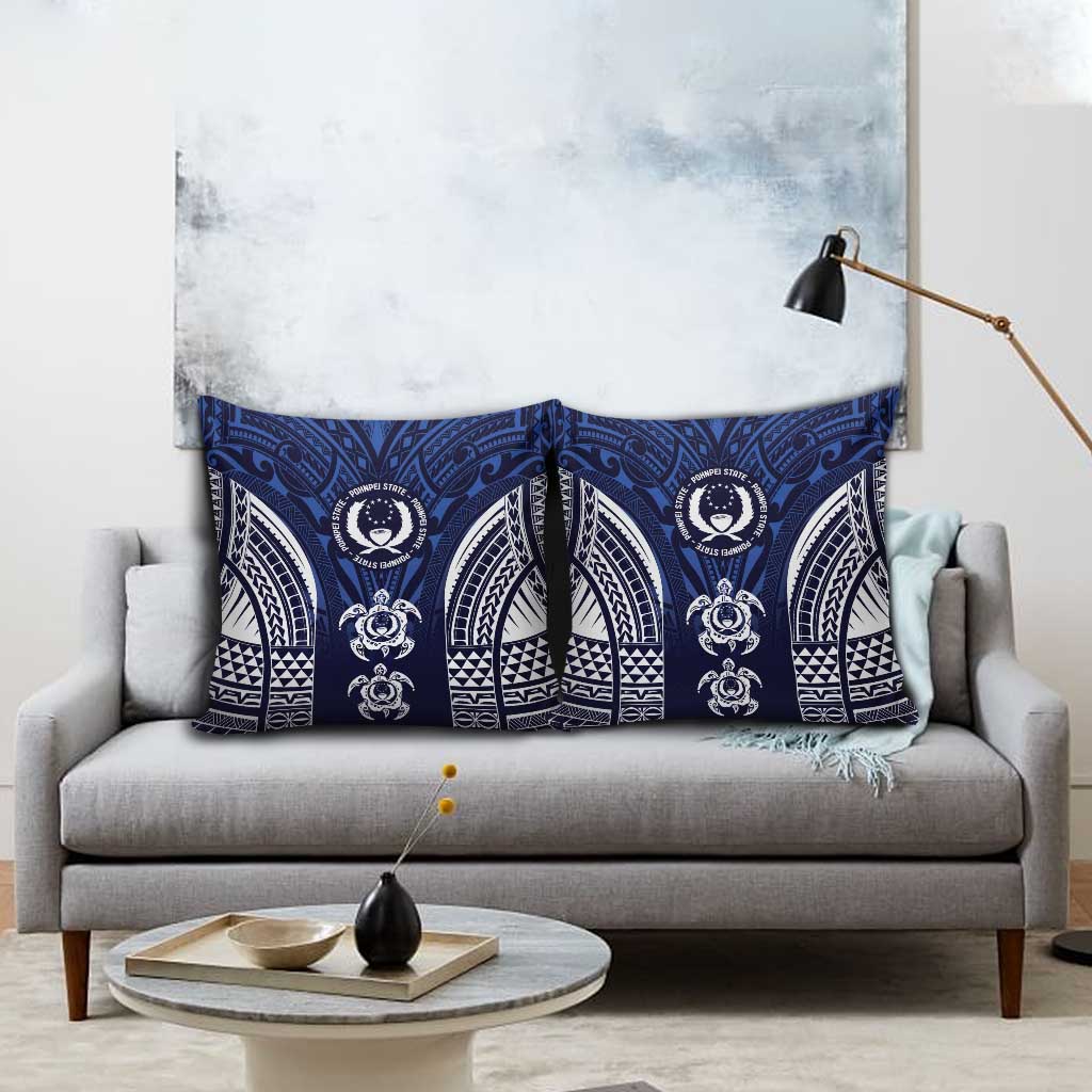FSM Pohnpei States Pillow Cover Micronesia Six 9 One Polynesian Tribal Pattern - Polynesian Pride