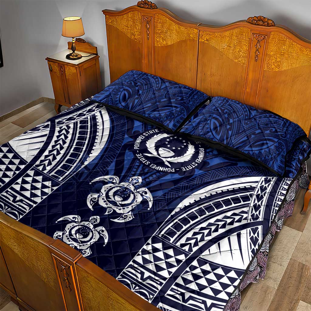 FSM Pohnpei States Quilt Bed Set Micronesia Six 9 One Polynesian Tribal Pattern