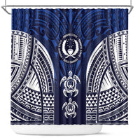 FSM Pohnpei States Shower Curtain Micronesia Six 9 One Polynesian Tribal Pattern