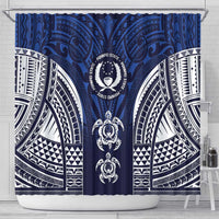 FSM Pohnpei States Shower Curtain Micronesia Six 9 One Polynesian Tribal Pattern