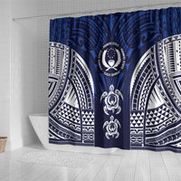 FSM Pohnpei States Shower Curtain Micronesia Six 9 One Polynesian Tribal Pattern