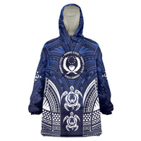 FSM Pohnpei States Wearable Blanket Hoodie Micronesia Six 9 One Polynesian Tribal Pattern