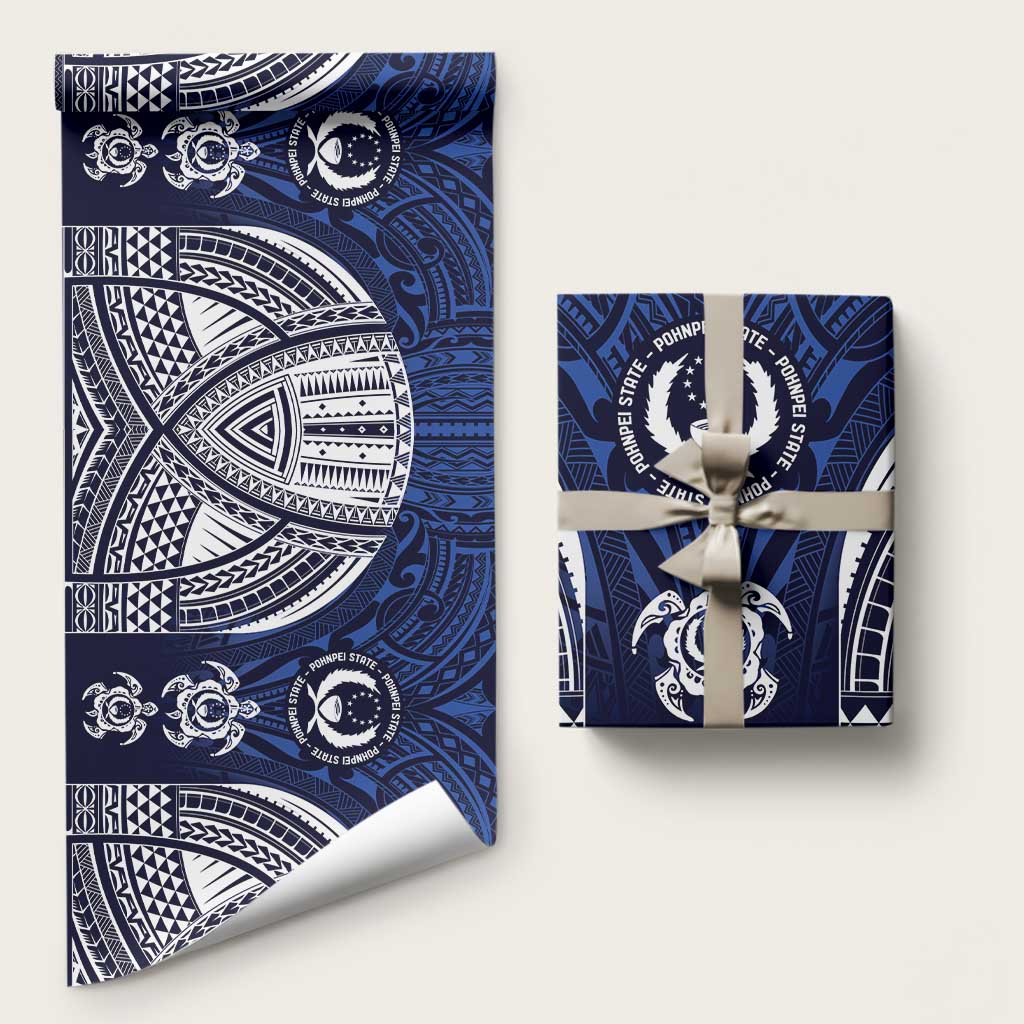 FSM Pohnpei States Wrapping Paper Micronesia Six 9 One Polynesian Tribal Pattern - Polynesian Pride