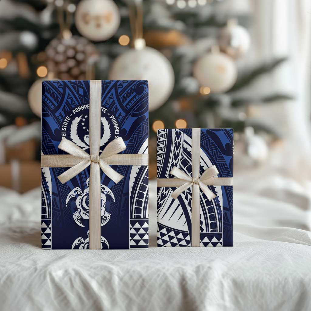 FSM Pohnpei States Wrapping Paper Micronesia Six 9 One Polynesian Tribal Pattern - Polynesian Pride