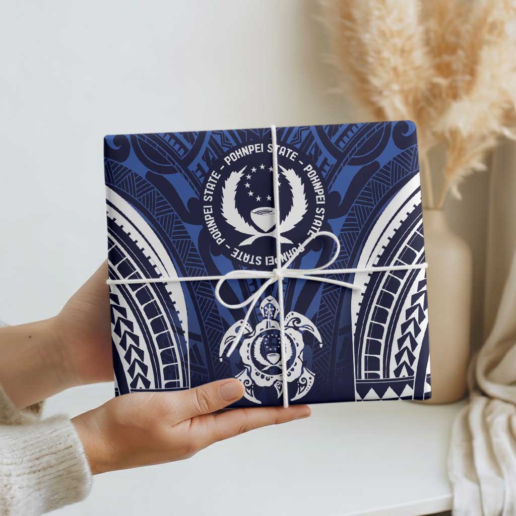 FSM Pohnpei States Wrapping Paper Micronesia Six 9 One Polynesian Tribal Pattern - Polynesian Pride